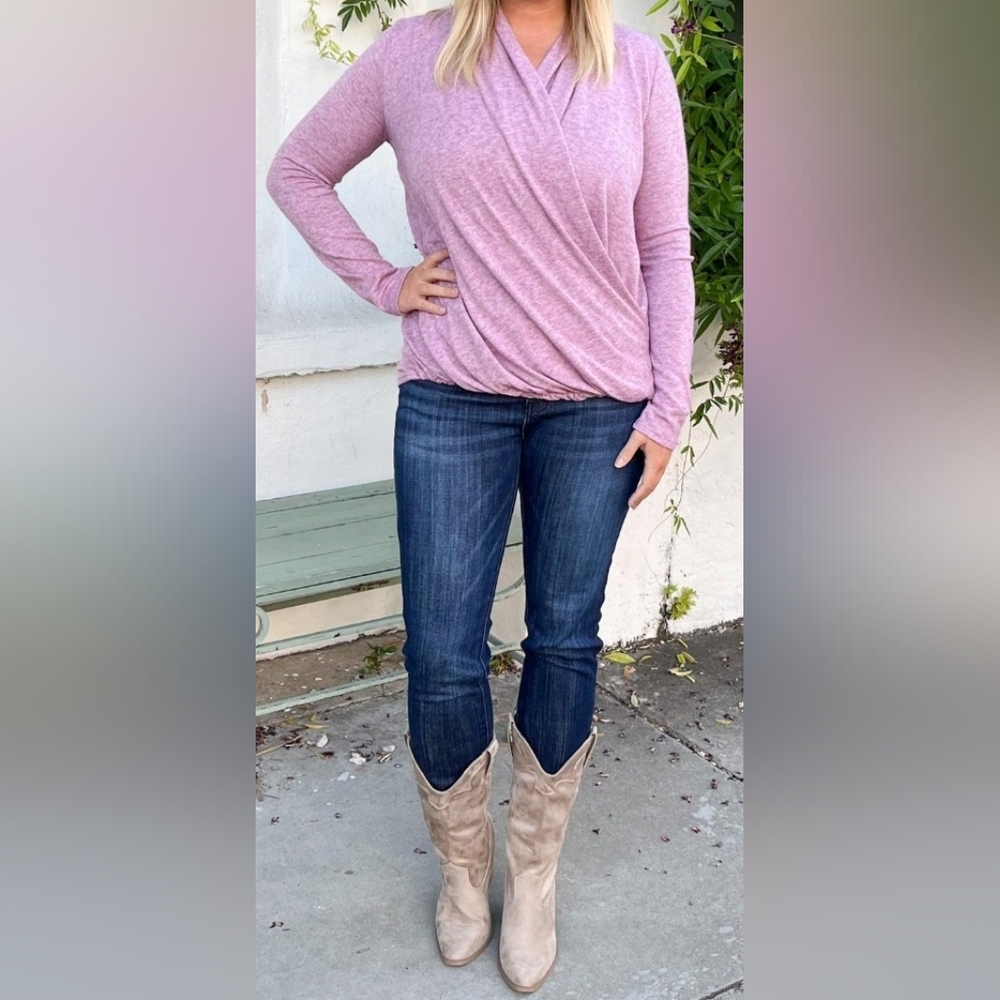 Purple Criss Cross Top